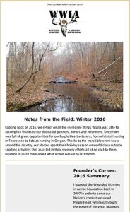 Note from the field winter 2016