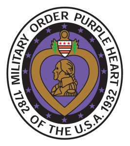 The military order purple heart logo.