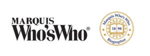 Logo of marquis who's who, an american publisher of biographical profiles.