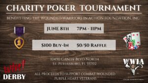 Charity poker tournament for wounded warriors.
