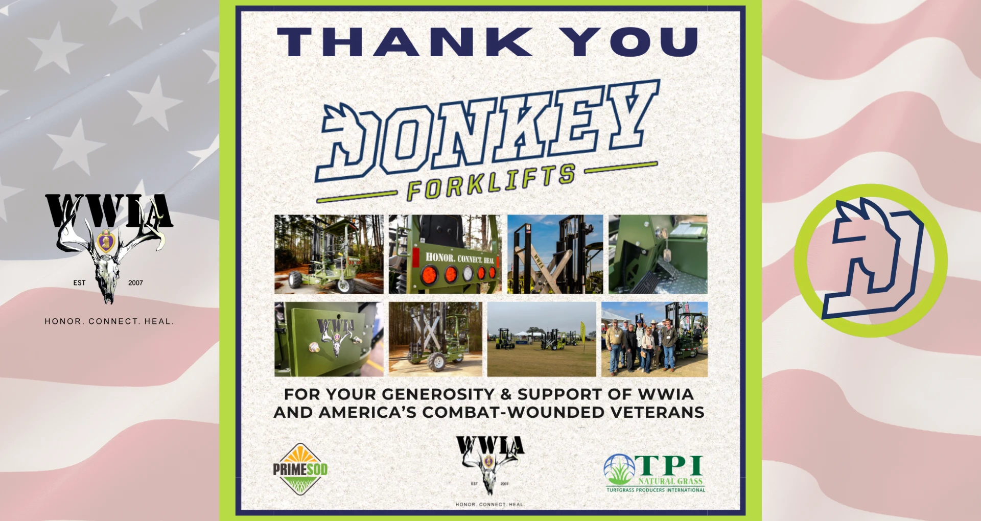 Thank you message from Donkey Forklifts