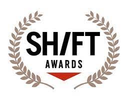 SHIFT Awards logo with laurel branches
