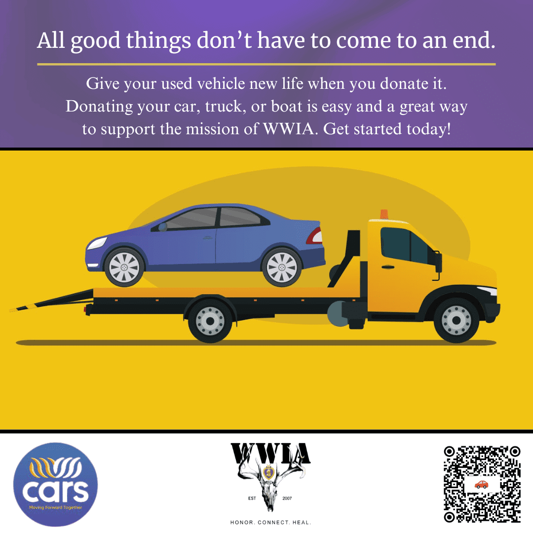 Tow truck carrying a blue car illustration
