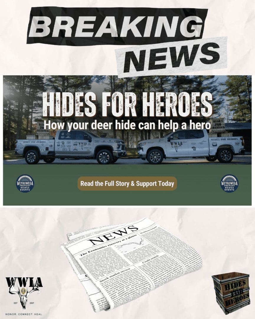 Breaking news about Hides for Heroes program