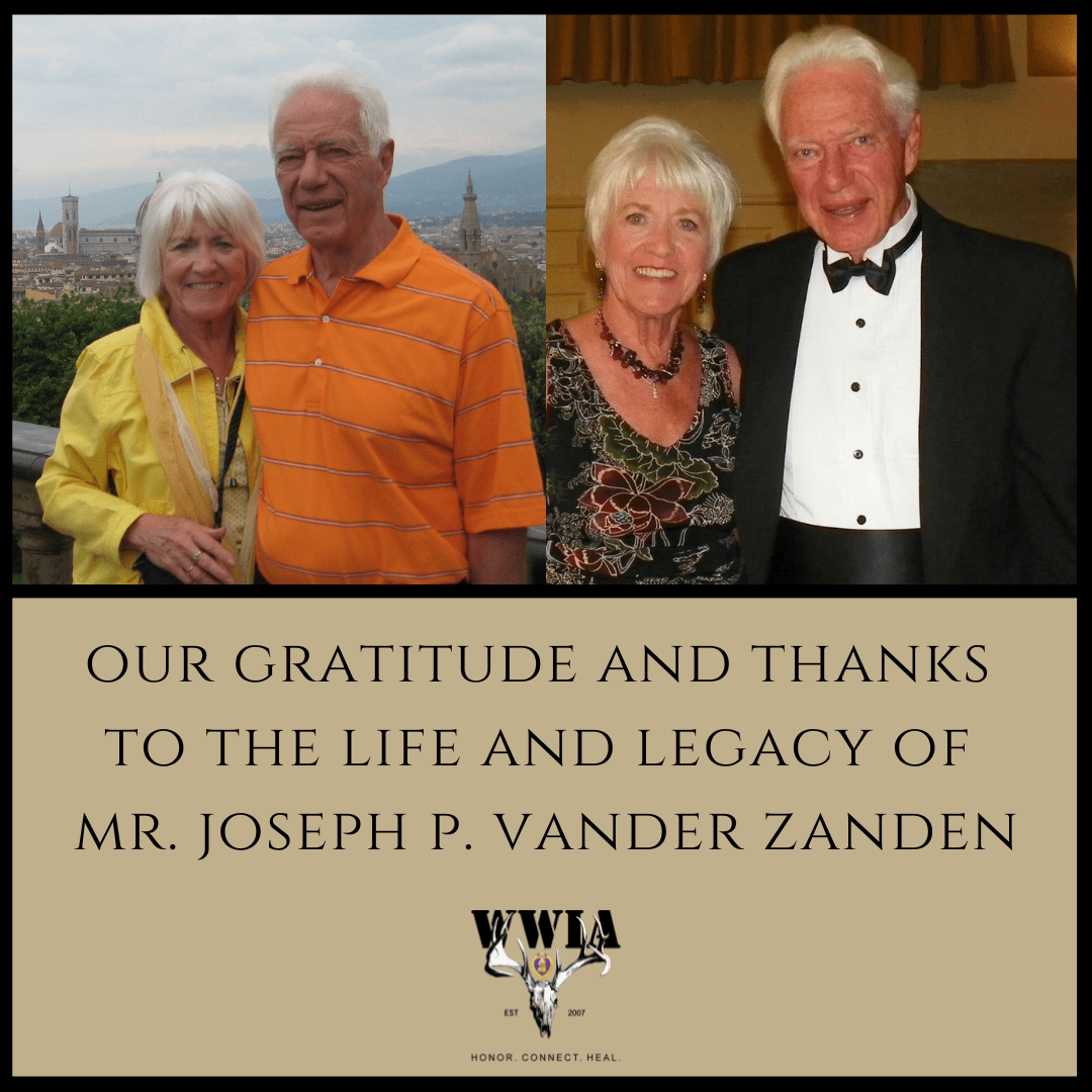 Couple commemorating Joseph P Vander Zanden