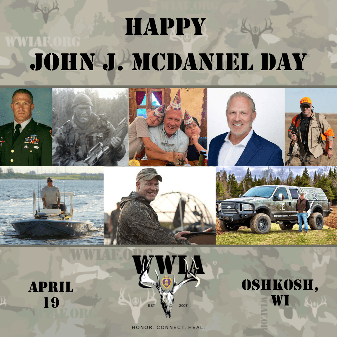 Collage celebrating John J McDaniel Day