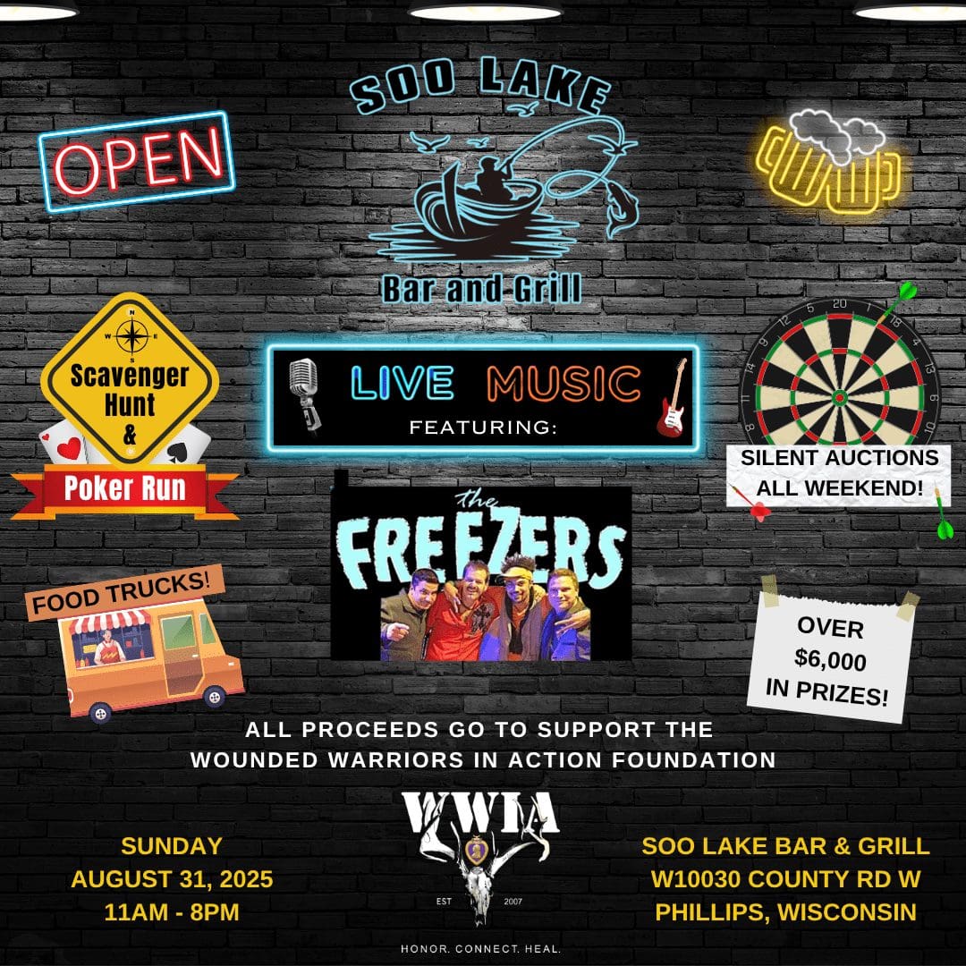 Bar event poster with live music details